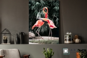 Szerelmes flamingók vászonkép